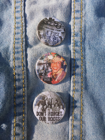 Pride 3 pack button or magnet