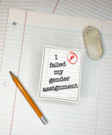 Failed Gender Assignment sticker