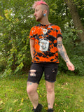 GLOW IN THE DARK- Spooky Season Special Edition- Gender Roles May Be Toxic hand dyed t-shirt