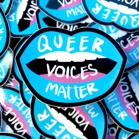 Queer Voices Matter sticker