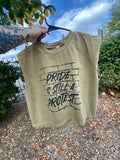 Pride is Still a Protest cropped tank