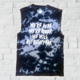 We're Here, We're Queer dyed tank top