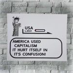America Used Capitalism sticker