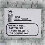 America Used Capitalism sticker